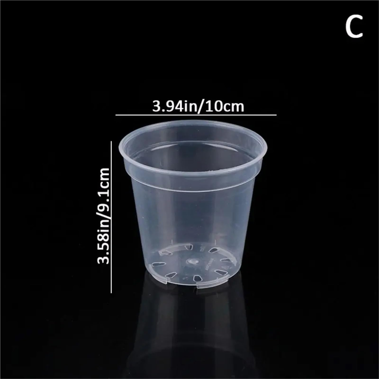 Pot de jardinière DIY en plastique Transparent, 10 pièces Pour Jardin