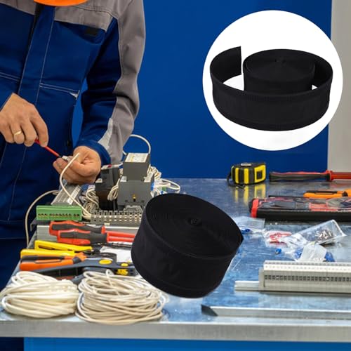 Protector de cable de suelo MAGICLULU de poliéster flexible con cierre de gancho 7