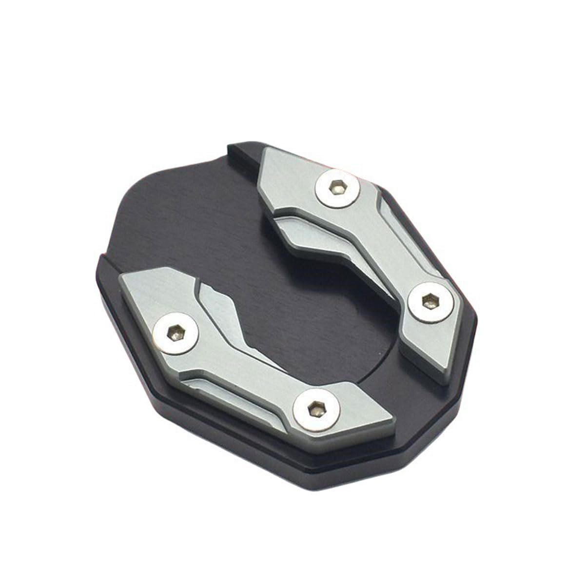 DDZYY Motorcycle Kickstand Pad for Ducati Desertx Desert X, Aluminum Alloy Side Stand Extension Enlarged Foot Pad Motorbike Accessories,C/Grey