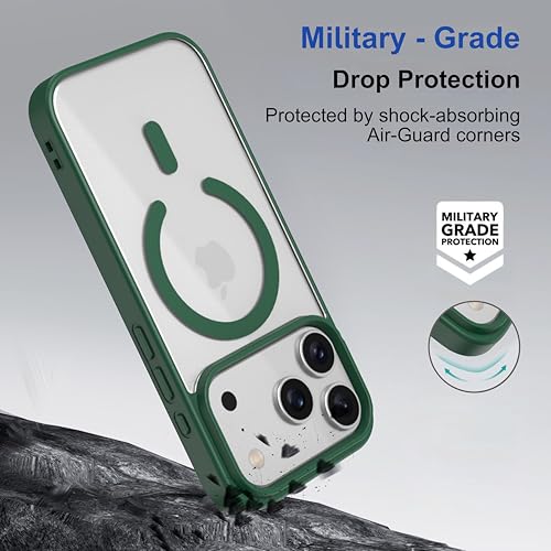 Image of Zapcase Back Case Cover for iPhone 17 Pro | Compatible for iPhone 17 Pro Back Cover | Scratch-Resistant Back Cover | Forest Green