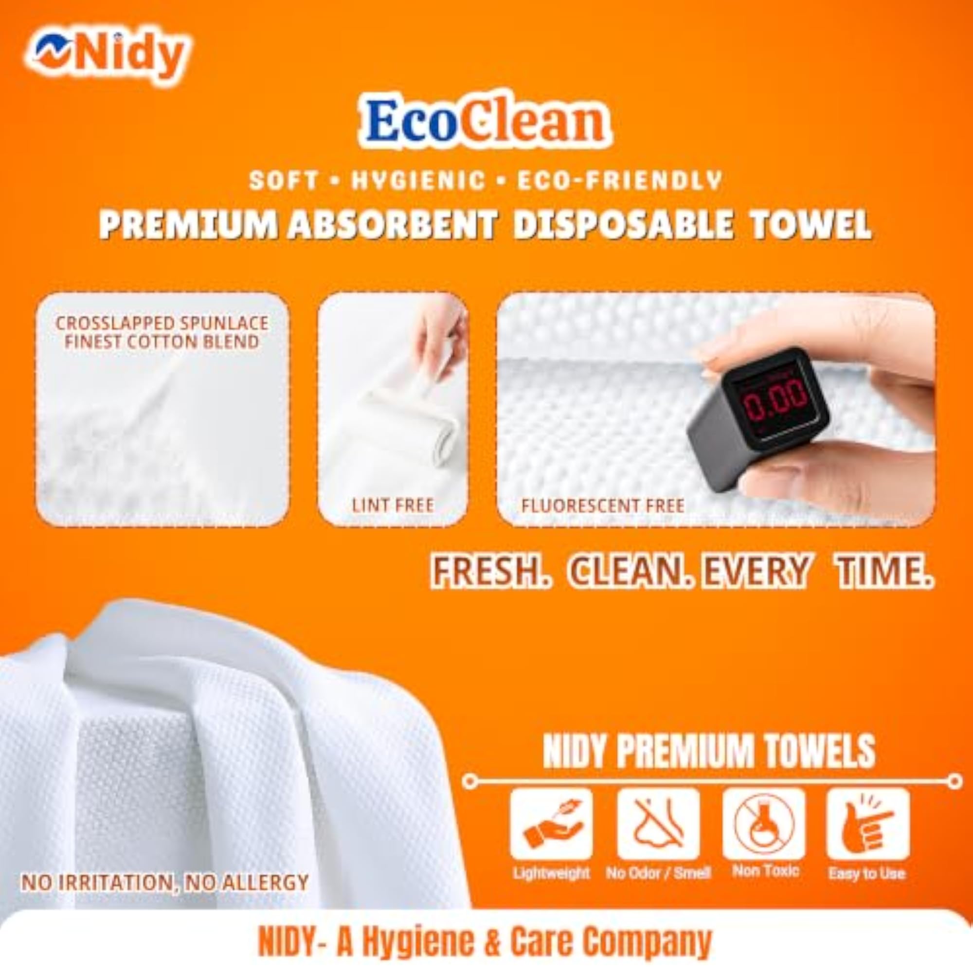 Disposable Towel Pack of 50, 40x60 CM