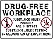 Drug-Free Workplace Sign