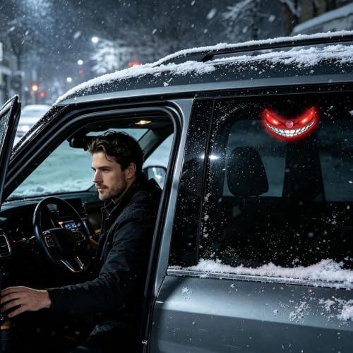 Luces LED inalámbricas de ojos para coche con carga solar y USB 3