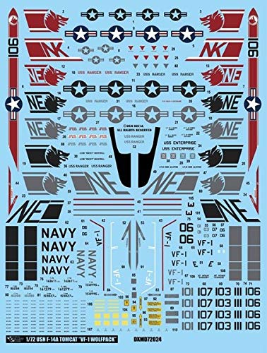 Amazon | DXMデカール DXM-81-7124 1/72 アメリカ海軍 F-14A トム