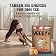 Veggy+ Veganes Proteinpulver (Vanille Biskuit) aus Reis- und Erbsenprotein Pulver mit vegan BCAAs 1 x 900 g Protein Pulver vegan Shake für Veganer Mehrkomponenten Protein Pulver 70 prozent Eiweiss