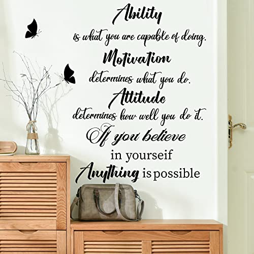 Vinilos decorativos con frases motivacionales removibles miniatura 7