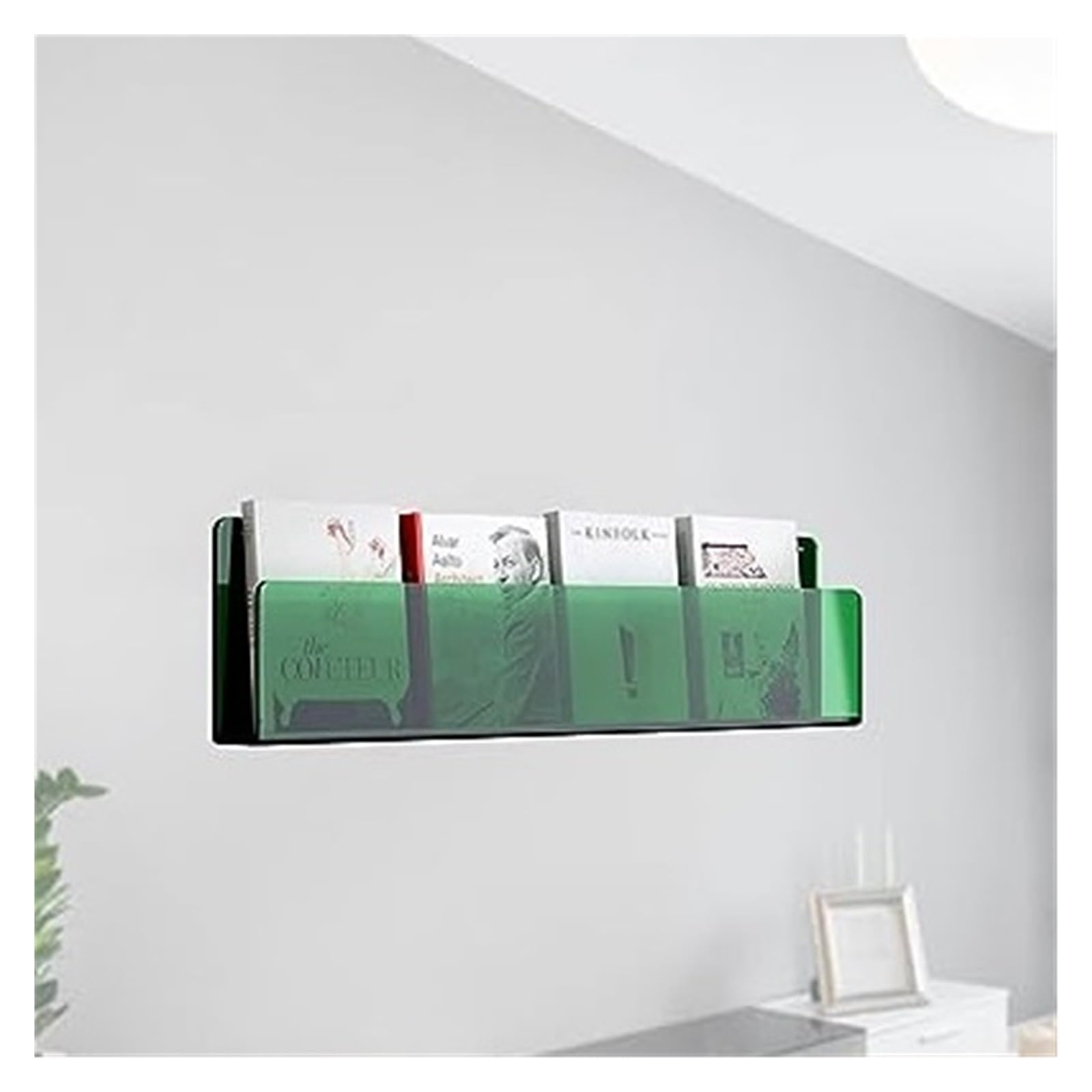 Revistero de pared de acrílico, Revistero de pared acrílico transparente, varios tamaños