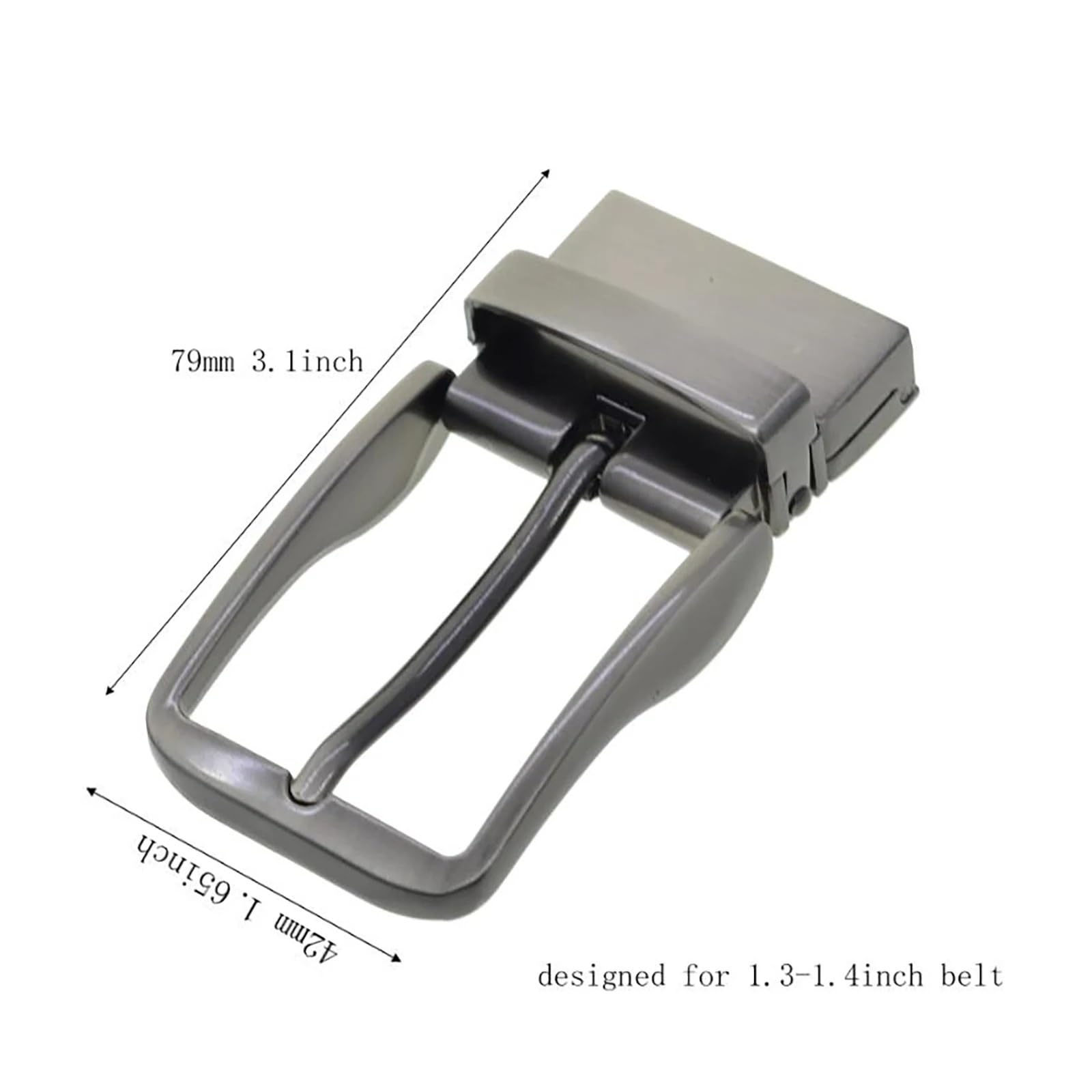 Cinturón de metal, Hebilla de cinturón segura con punta giratoria, bloqueo de pasador de aleación de Zinc, 4 Uds., for reemplazo de correa de 1,35 pulgadas
