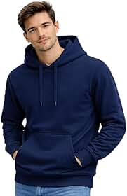 Blusa Moletom Canguru com Capuz Liso Adulto Masculino