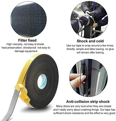 Miniatura 7 de Sello de ventana de aire acondicionado, cinta aislante de espuma para puertas correderas y ventanas, sello de junta, antivibración, a prueba de