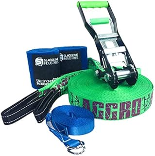 Slackline Industries Aggro Line 100ft - Tree Protection and Backup Line Included