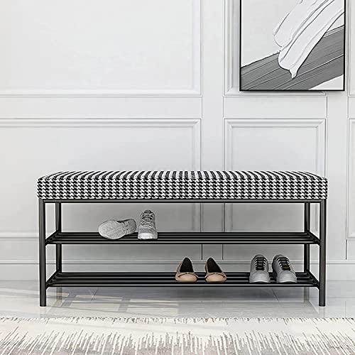 Banc à chaussures d'entrée stable pour s'asseoir facilement - 5