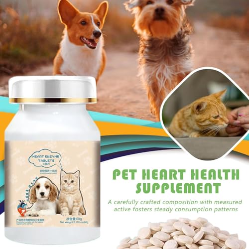 Hundeherz -Ergänzungsmittel 200 Stücke Hunde Herz Ergänzungen für EIN gesundes Herz und eine sichere Sicherung alltäglicher Unterstützung versorgen Fitness und unterstützen EIN gesundes Immunsystem