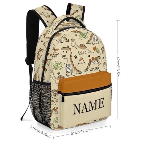 Custom Cute Dinosaur Paw 2 Piece Backpack Set for Kids Boys Girls Add Name Text Personalized School Bag Lunch Box Customized Book Bag2