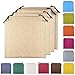 TIENDA EURASIA® Pack 4 Cojines para Sillas - Estampados Lisos con 2 Cintas de Sujeción - Ideal para Interiores y Exteriores - 40 x 40 x 3 cm (Beige)
