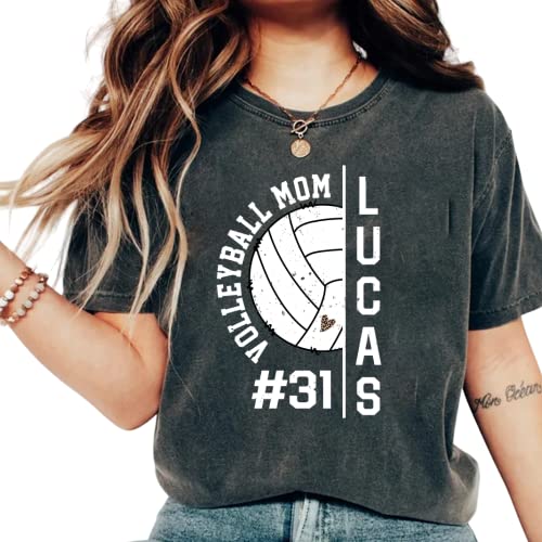 Pamaheart Personalized Mom Shirt - Volleyball Mom Sweatshirt & T-Shirt