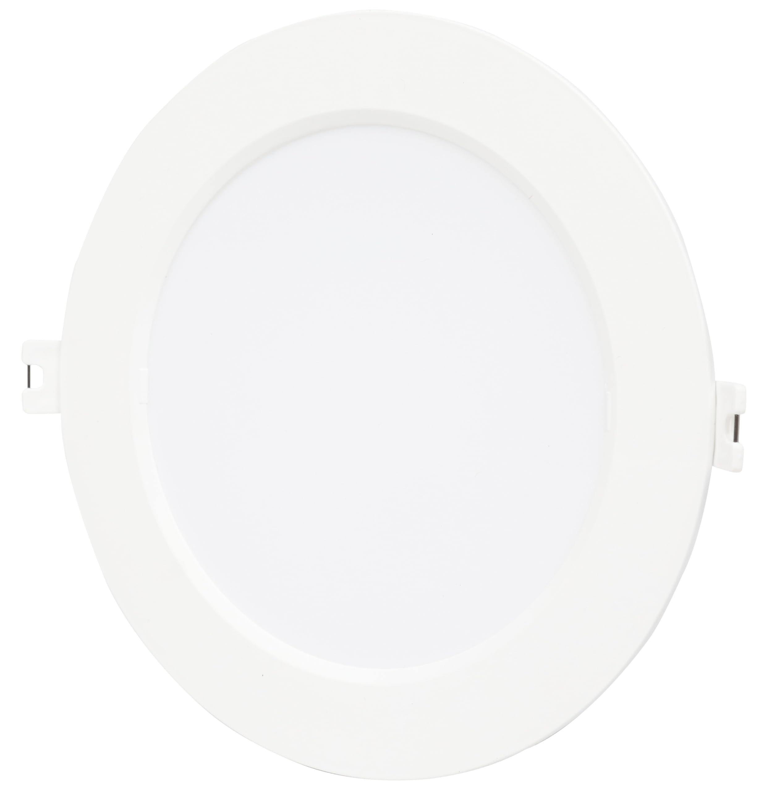Bright Source Core LED Round Panel Downlight, Slimline Recessed Ceiling Spotlight, 12W, 1080lm, 4000K Cool White, IP20, 150mm Cutout, LED Driver Included
