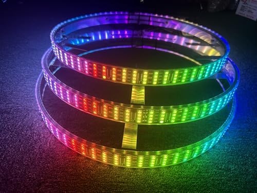 Sando Tech 15.5'' Quad Row Dream Color Chasing RGB LED Wheel Lights for Polaris Slingshot 3 Wheeler S/R/SL/SLR/GT Wheel Rim Lights Bluetooth APP/Remote Control