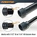 POWERTEC Threaded Coupler Adapter for POWERTEC Power Tool Vacuum Hose Kit, Tapered Reducer for 2-1/2