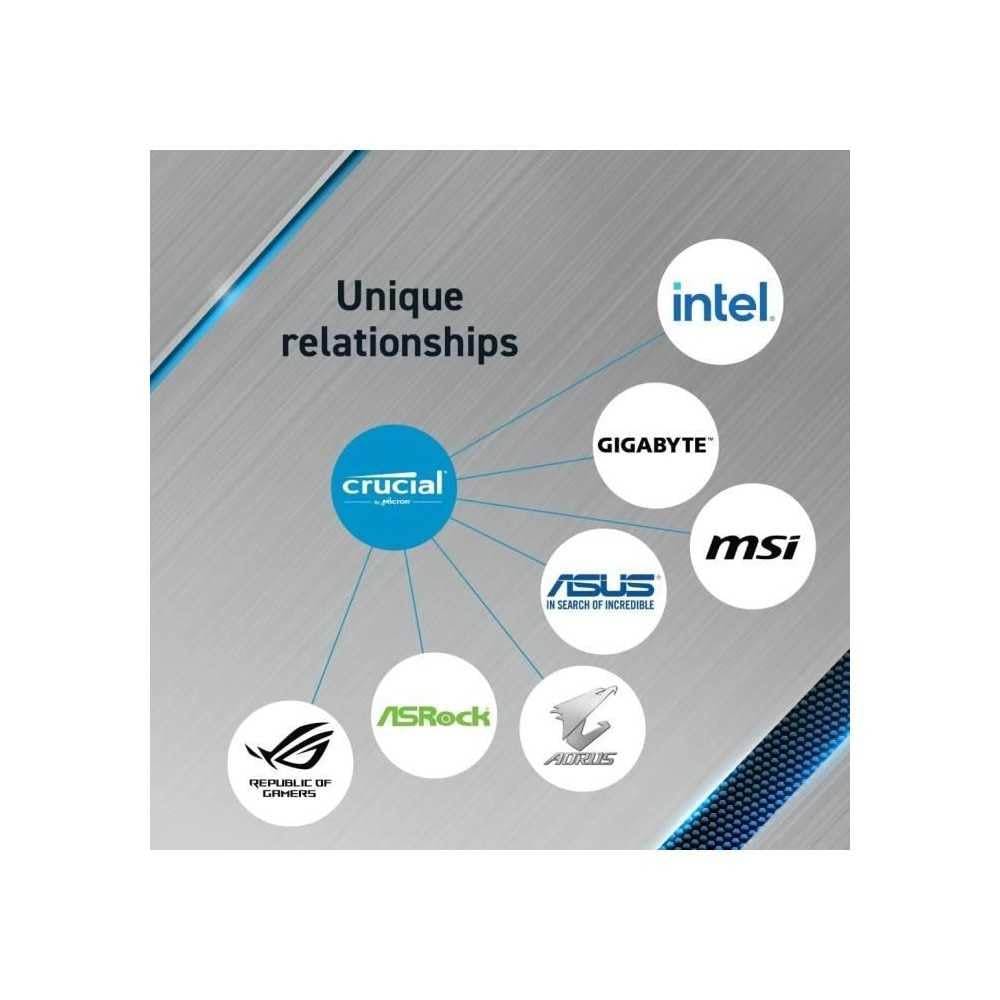 Crucial Pro 16GB RAM (1x16GB) DDR4-3200MHz U-DIMM डेस्कटॉप