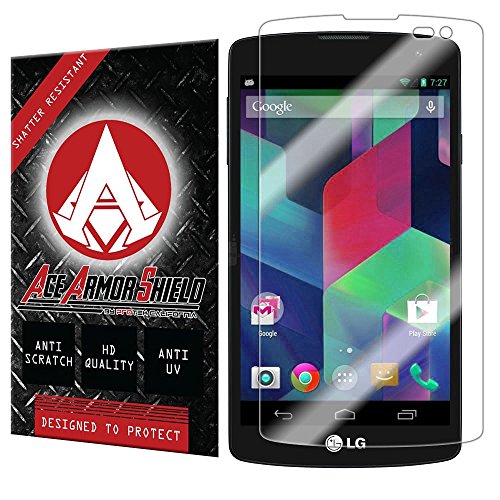 Ace Armor Shield Shatter Resistant Screen Protector for the LG F60 Transpyre / Military Grade / High Definition / Maximum Screen Coverage / Supreme Touch Sensitivity /Dry or Wet Easy Installation with free lifetime replacement warranty