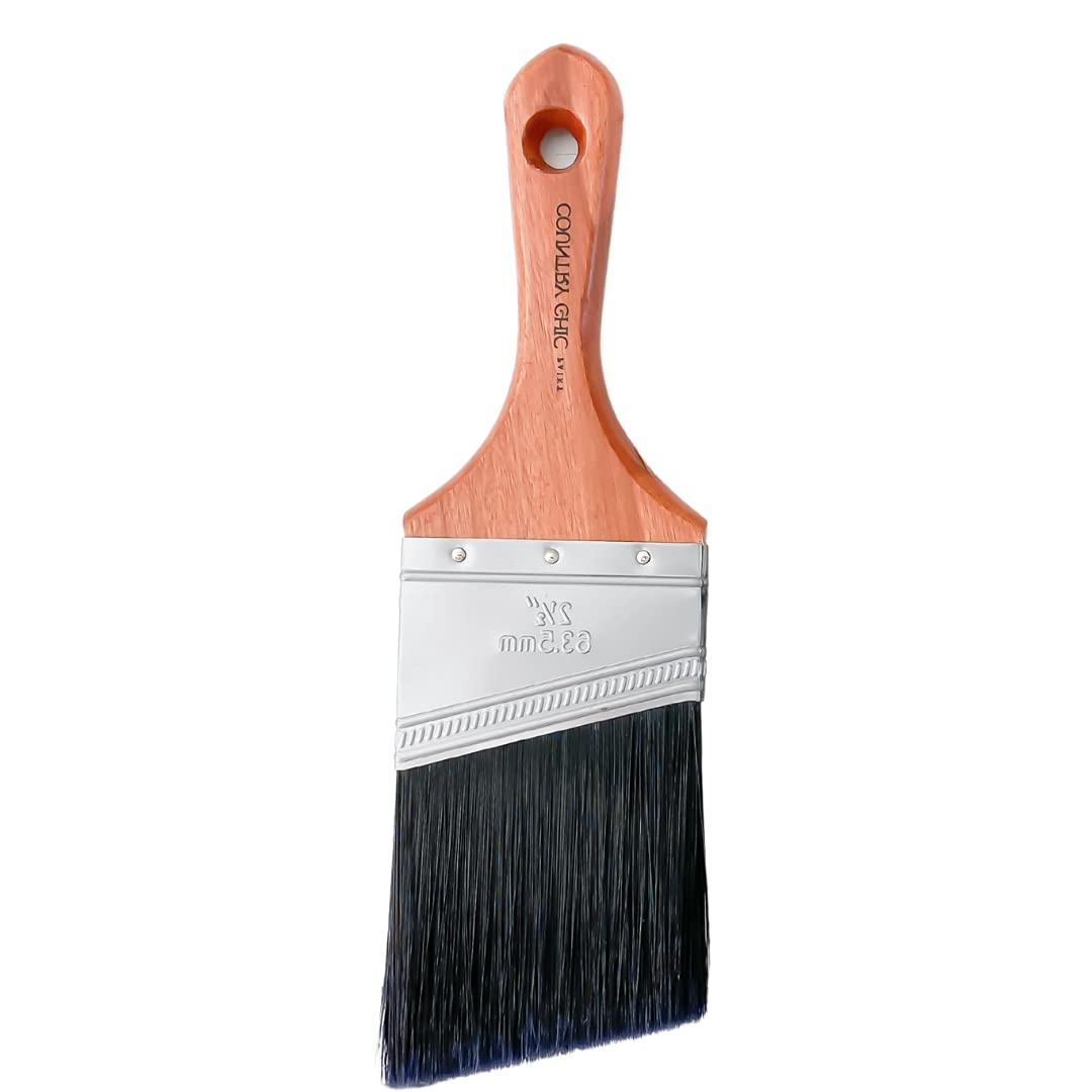 Country Chic Paint Chalk Brush with Short-Handle and Synthetic Bristles (2.5" Size)