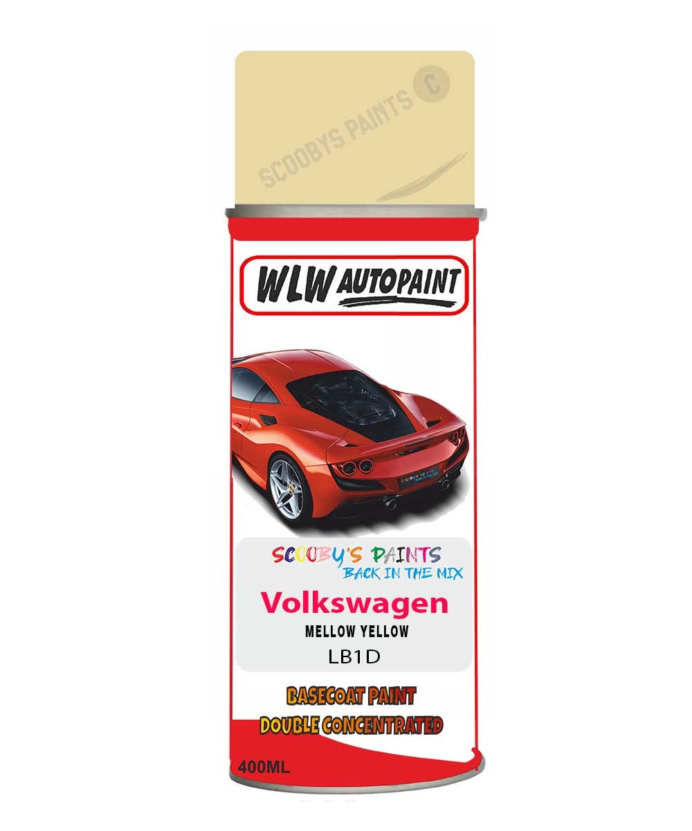 Basecoat Aerosol Spray Paint For Volkswagen Beetle Mellow Yellow 2002-2008 Code Lb1D