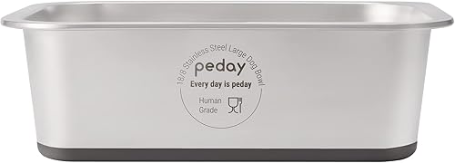 Miniatura 7 de Cuenco de agua extragrande para perros de 2.64 galones, acero inoxidable de grado humano, para perros de tamaño extra grande, paquete individual