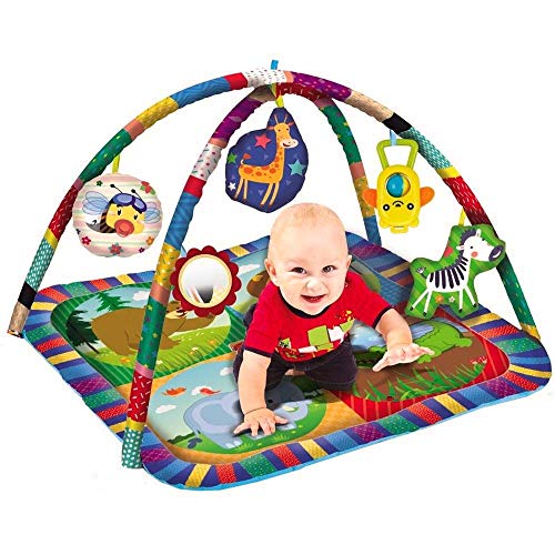 Tapete Centro De Atividades Para Bebês Com Aro - Zoop Toys, Multicor, ZP00179