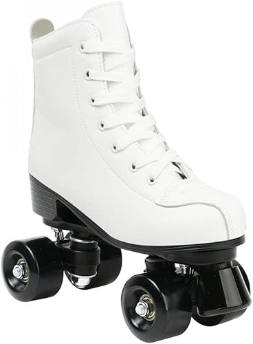 Miniatura 3 de Patines de ruedas para mujer, diseño de graffiti, de doble fila, de cuero para adultos, patines dobles para exteriores, para niñas, unisex