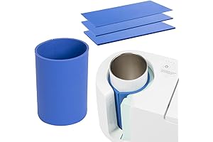 PYD Life 9.8 x 4.7 Inch Silicone Sublimation Mug Wrap Blue Insert