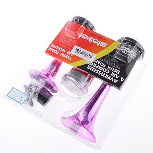 Kit per auto o moto di due trombe pneumatiche da