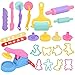 Accesorios Plastilina,Herramientas de Plastilina,Moldes para Plastilina,22 Piezas Extrusora de Accesorios de Plastilina Cortadores de Galletas Juguete de Arcilla para Niños Bebé(Color al Azar)