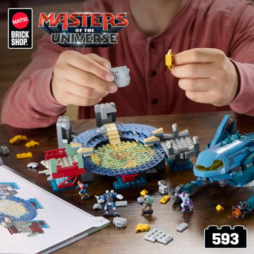 Mattel Brick Shop Masters of the Universe Attack of the Collector | Building Set, With 593 Pieces and 12 Figures, Special Effect Pieces, Adult Collectors and Ages 13+​​​​ (Amazon Exclusive) - image 2