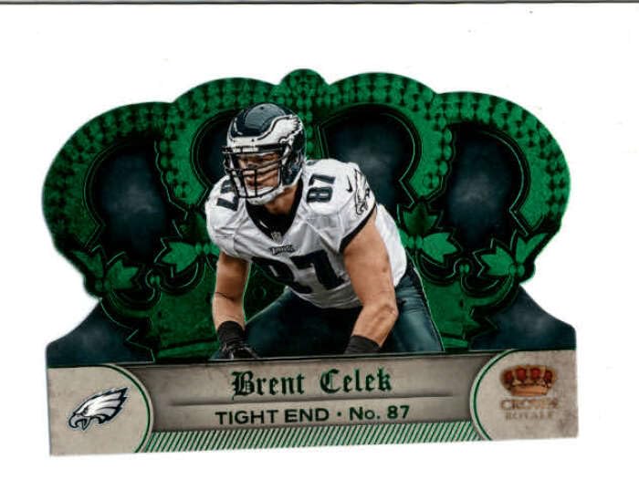 BRENT CELEK 2012 PANINI CROWN ROYALE #113 DIE-CUT GREEN #01/49 BD4166