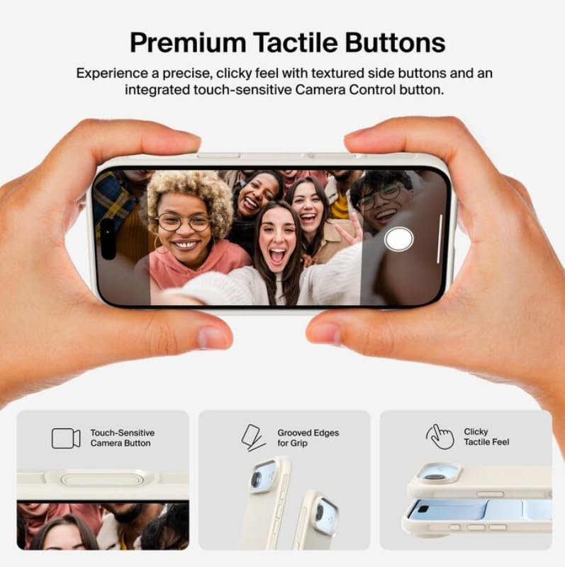 Image of Belkin iPhone Air Case | Armour /Protect Magsafe | Slim, Anti-Scratch, 4M Drop Protection, Dual Layer Protection | Sand