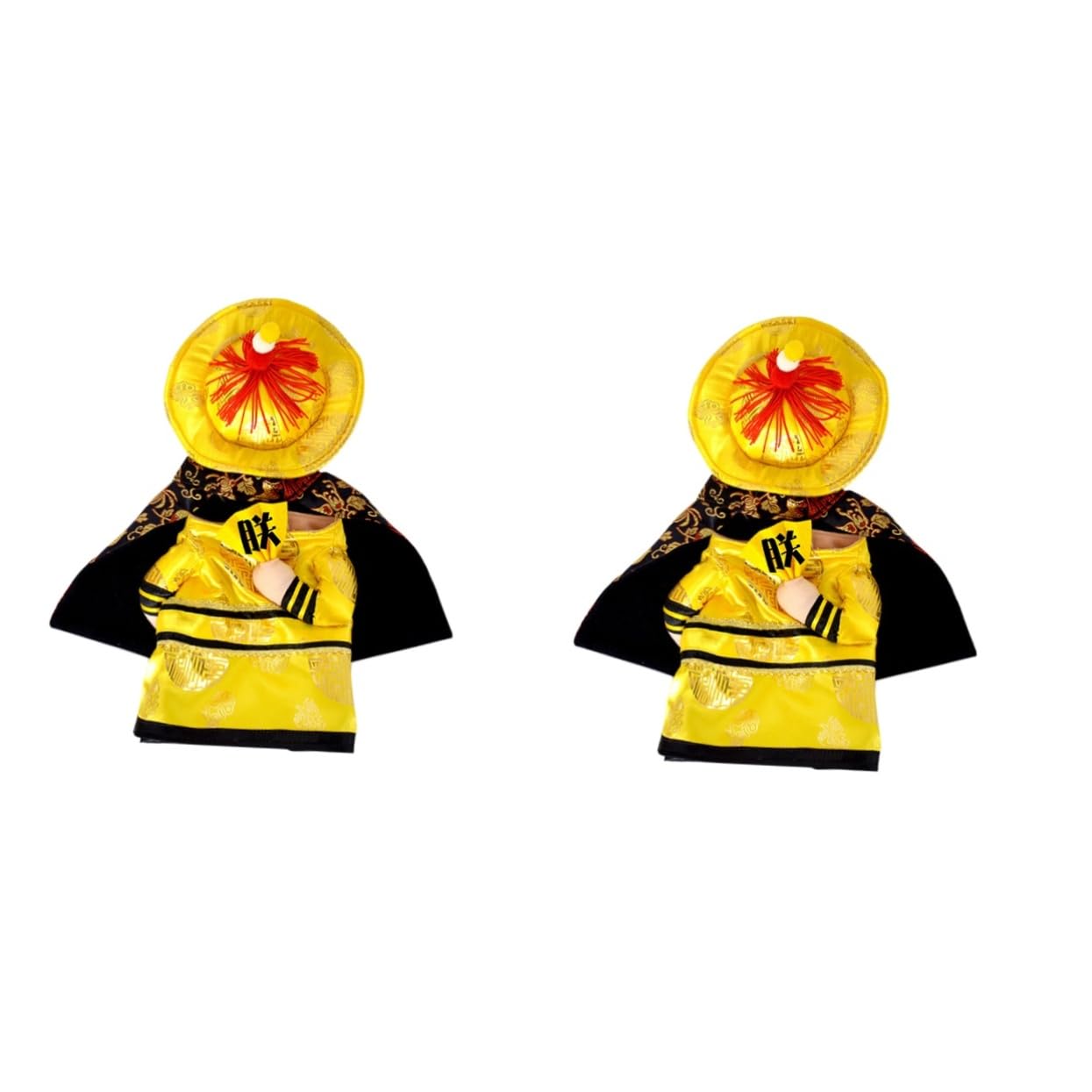 Sosoport 2pezzi Costume Divertente Per Cani Stile Imperatore Cinese Abbigliamento Cosplay Per Feste Taglia Media Per Passeggiate e Foto Speciali
