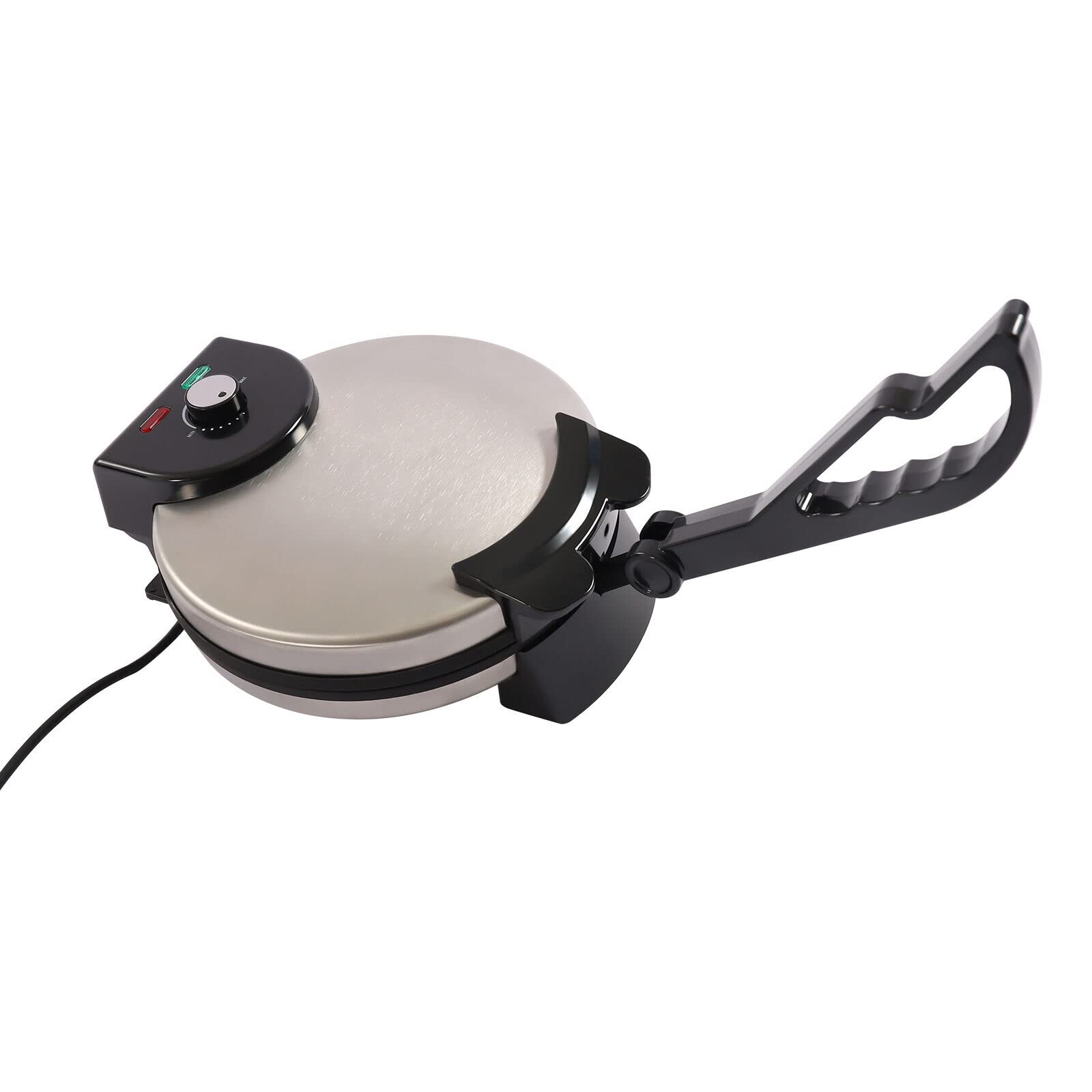 Roti Maker Tortillapers, 25,5 cm, 1800 W, anti-aanbaklaag, Chapati Roti Maker Tortillapers, 25,5 cm, 1800 W, anti-aanbaklaag, Chapati
