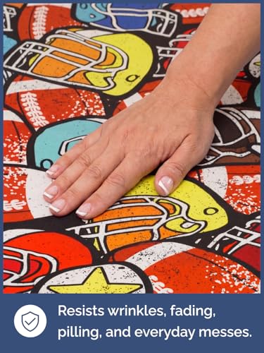 Image of Kids Queen All Star Helmets Bed Sheets - 4 Piece All Star Helmets Sheet Set