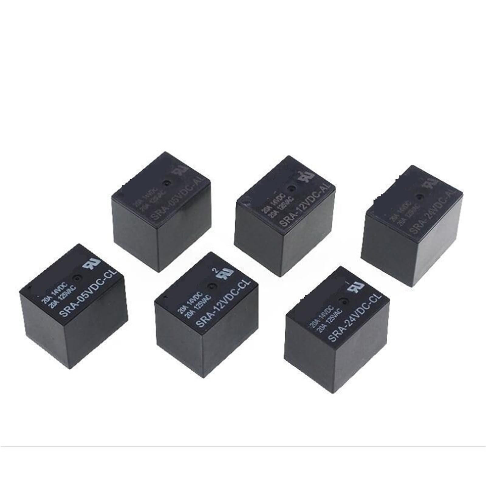 Relais SRA-12VDC-AL 20A micro relais 4 broches pour circuit imprime miniature
