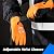 100% Waterproof Gloves for Men and Women, Winter Work Gloves for Cold Weather, Touchsreen, Thermal Insulated Freezer Gloves, With Grip, Orange, Large