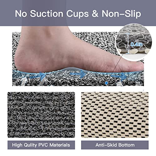 Zoryllic ESSM-ABCD Shower Mat Non Slip,27 X 27 Inch Extra Large Square Shower Mat thumb #2