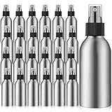 Irenare 24 Pcs Small Spray Bottles Aluminum Fine Mist Spray Bottles Bulk Metal Essential Oil Storage for Perfume Toner Liquid Refillable Pump Vials Atomizer Bottles Containers for Room Travel (4 Oz)