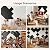 HERTBER Square Acoustic Panels Soundproof Wall Panels, 12? × 12? × 0.4? High-Density Polyester Sound Absorbing Panels with Self Adhesive for Home, Office, Studio, Recording Room, 18 Pack Black