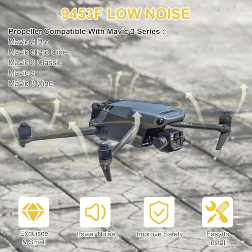 Hélices Mavic 3 à dégagement rapide montage simple et rapide