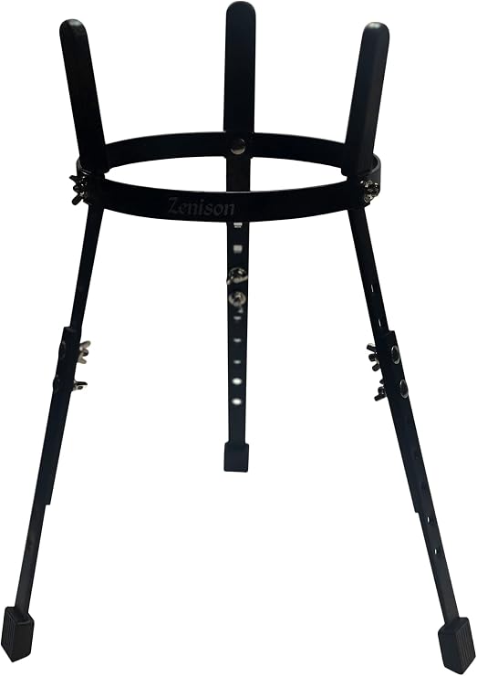 Zension Double Conga Stand for 10 & 11 Congas Tumba Quinto Heavy Duty Adjustable Height