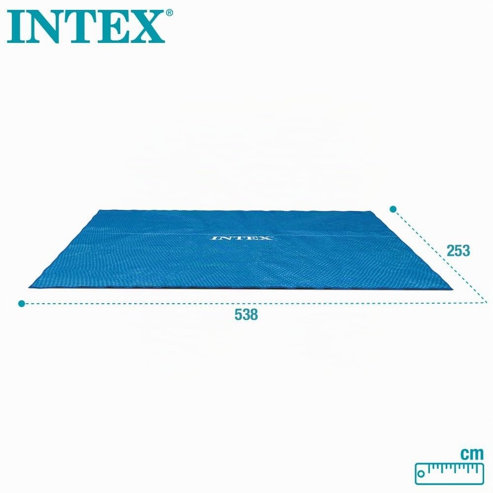 Intex Bâche Solaire rectangulaire Ultra Frame 549x274 cm 160 microns 538x253 cm Bleu