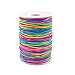 Produktbild HUYU Elastische Schnur Perlenschnur Bunte Elastische Faden Elastikband Gummiband streckbare Handwerk Schnur stretchiges Seil mit Regenbogen Farben, für DIY, Armbänder, Ketten 1mm, 100m