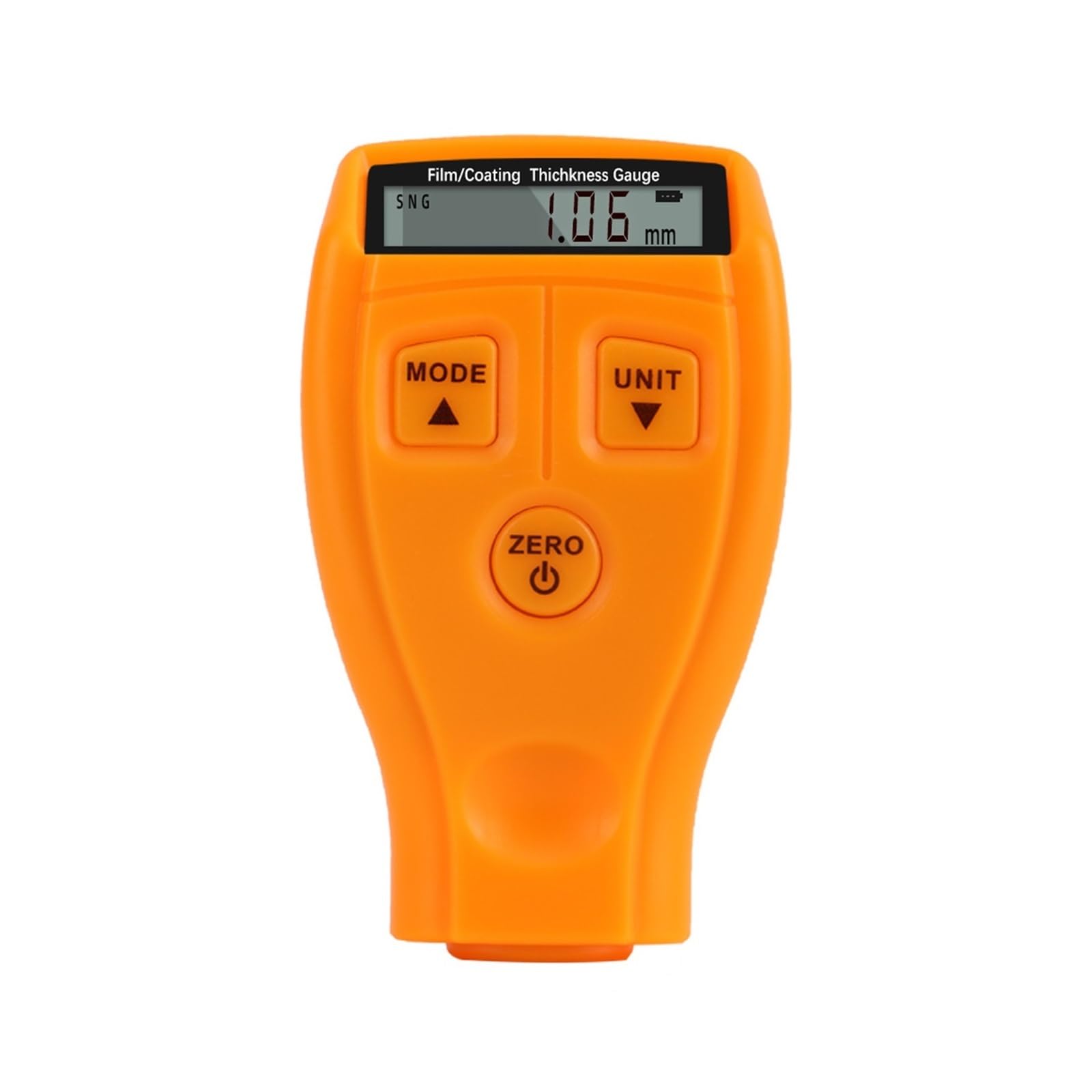 LNHHG Paint Thickness Gauge, Thickness Gauge Coating Painting Tester Iron-based Film Thick Meter Tools(Oranje)