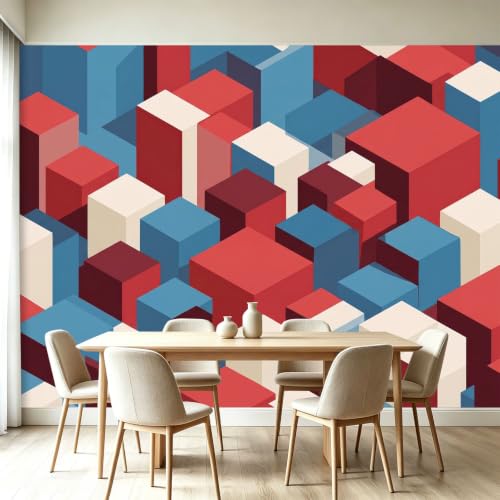 Papier Peint Mural Art effet 3D Géométrique Grand Format - 3
